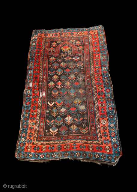 Persian looks Kurdish to me ?  What do I  know (lol)  From same collection of textiles and rugs put away for 30 years trunks packed.  This one has  ...