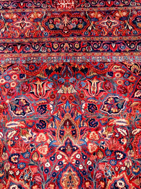 OLD KHORASAN CARPET which is fine and has an incredible depth of rich colours. The weave indicates that it was woven in southern Khorasan in the region of Birjand or Moud. The  ...