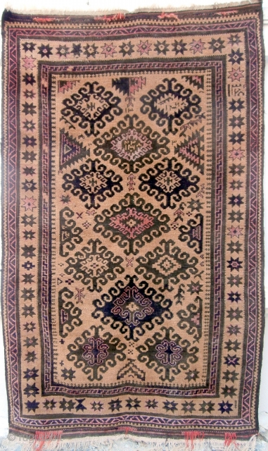 BELOUCH / BALOUCH RUG It is probably from the Mushwani group in western Afghanistan. It is an old piece and is dated in 3 places AH 1348 which is AD 1929. There  ...