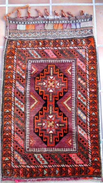 BALUCH/BELOUCH tent bag, called a "Ballisht" and woven by Taimani people in north west Afghanistan. This group and their weavings is well described b R. D. Parsons in is authoratative book "The  ...