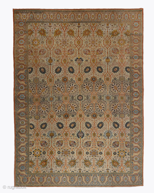 Period: Late 19th century
Origin: Tebriz, Iran
Dimensions: 285×380 cm