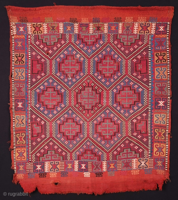 Middle of 19th Century East Anatolian Zileh size 82 x 98 cm                     