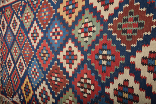 Circa 1870s Shirvan Kilim It's in perfect condition and has great colors All the colors are natural and untouched piece Size 190 x 330 cm        