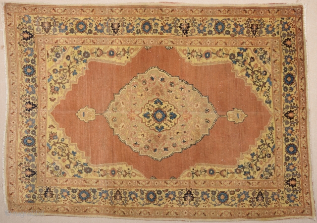 A Nice Tebriz (Haji Jalili) Rug Size 125 x 177 cm.He name of the master weaver, Hadji Jallili (Haji Jalili), lives on as perhaps the single most important creator of unique design  ...