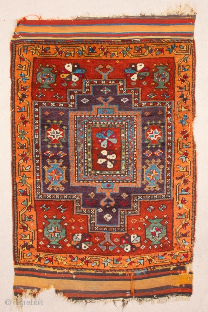 19th Century West Anatolian Kelez Rug in very good condition all original untouched piece size 91 x 117 cm              