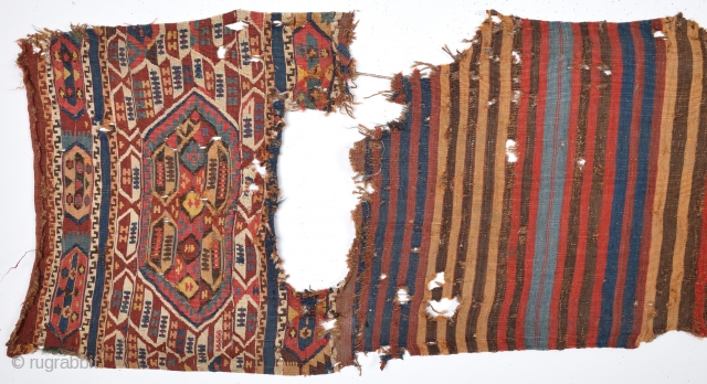 Unusual East Anatolian Heybe Size 62 x 240 Cm                        