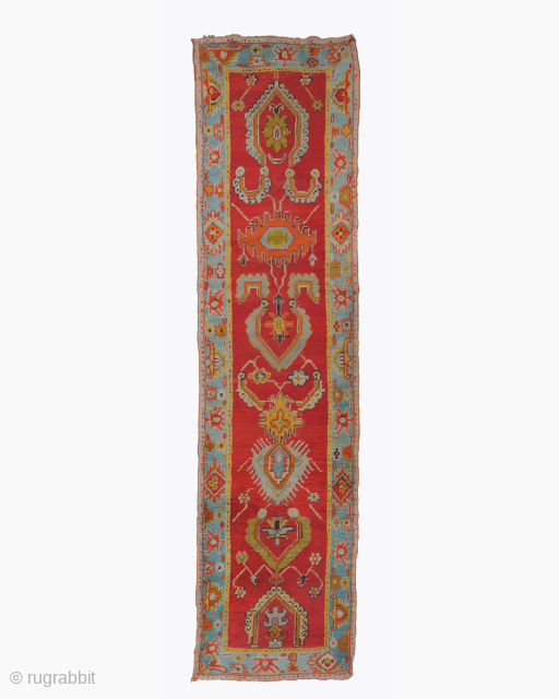 Late of the 19th Century Ushak Runner

Size : 100×368 cm
Please send me directly mail. 
galleryaydinrugs@gmail.com                  