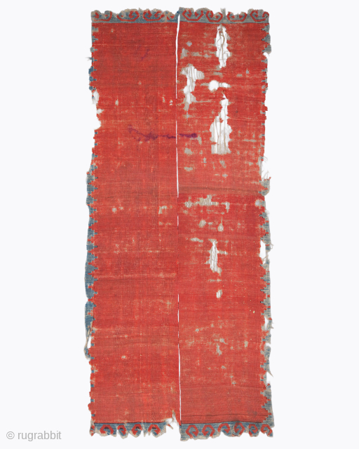 Antique Anatolian Kilim

Period: 18th Century
Origin: Central Anatolia
Dimensions: 140 x 340 cm

This rare 18th century Central Anatolian kilim highlights a powerful and rhythmic tribal composition featuring a vibrant madder red field decorated with  ...