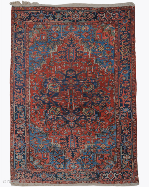 Period: Late 19th Century
Origin: Heriz, Northwestern Iran
Dimensions: 234 x 316 cm

This distinguished late 19th-century Heriz carpet exemplifies the bold design language and enduring quality that have secured Heriz rugs a prominent place  ...