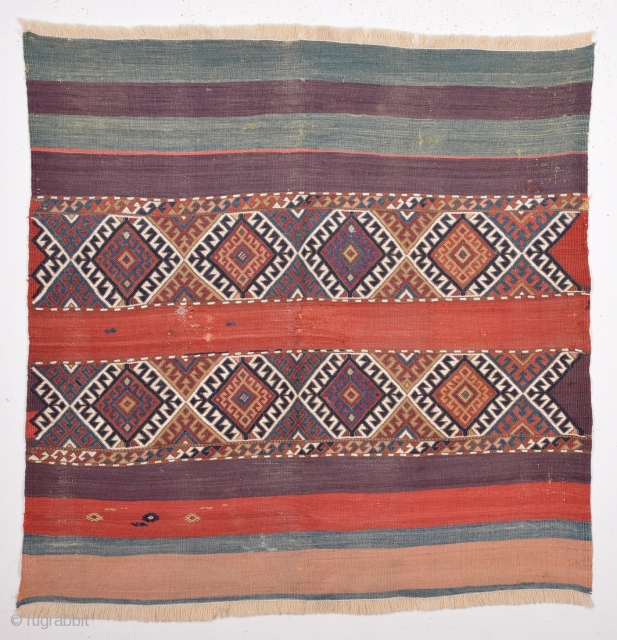 Mid 19th Century East Anatolian Cuval size 112x113                         