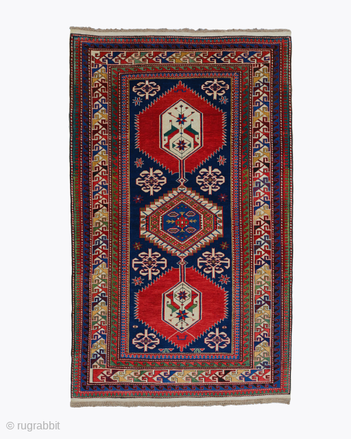 
Middle of 19th Century Shirvan Karagashli Rug
Size : 138×200 cm
Stock No : 2596

https://galleryaydin.com/product/shirvan-karagashli-rug/                    