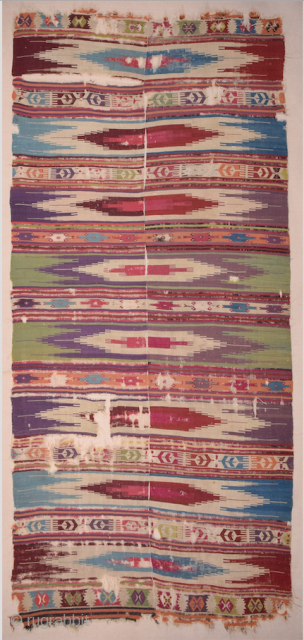 Rare Example! 18th Century Reyhanlı Safh Kilim Size Size is 160 x 370 cm All colors are great all original untouched piece.           