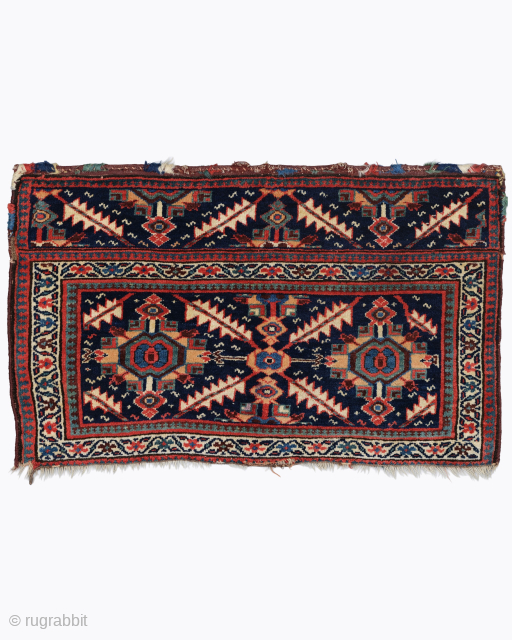 Period: Late 19th Century
Origin: Iran
Dimensions: 114 x 69 cm

This rare, late 19th century Afshar bag face is an exceptional and highly collectable example of nomadic textile art, showcasing the celebrated weaving prowess  ...
