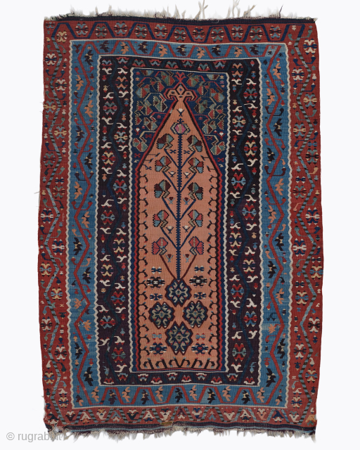 Period: Early 19th Century
Origin: Turkey
Dimensions: 112 x 165 cm

This rare, early 19th century Konya kilim is a magnificent monument to the ancient tribal traditions of Central Anatolia, showcasing an archaic graphic power  ...