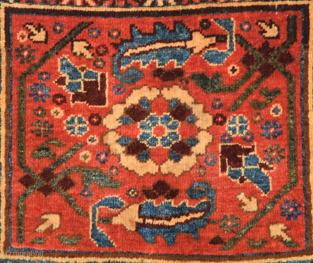 19th Century Karakalpak Beauty Bagface.All The Colors Are Naturel And Untocuhed One.It'sin Good Condition.Size 37 x 43 Cm.               