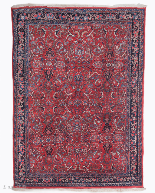 Late 19th century Persian Bidjar Carpet. Size 268 x 370 cm

Known as “iron rug of Persia” this incredible vintage persian Bidjar. Beautifully drawn kharchang on a red field decorated with variegated shades  ...