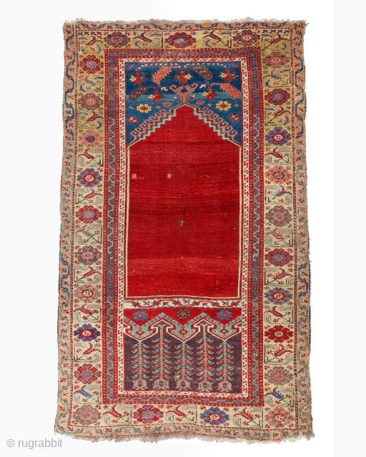 Late 18th Century Central Anatolian Konya Ladik Rug

Size : 107 x 178 cm
                    