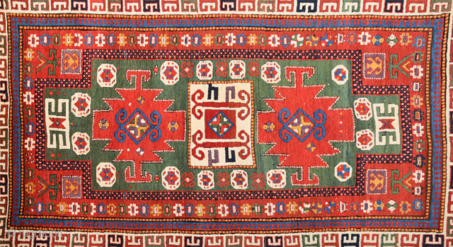 19th Century Caucasian Karatcof Rug.It Has Great Colors and in Perfect Condition Size 150 x 250 Cm.Please ask for more information.            