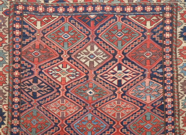 19th Century Shahsavan Sumac ın Good Condition And Colorful One.Size 60 x 70 Cm.                   
