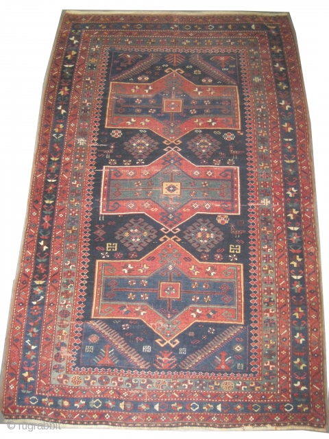 	

Fachralo Kazak Caucasian circa 1905 antique. Collector's item. Size: 234 x 147 (cm) 7' 8" x 4' 10"  carpet ID: K-3229
Vegetable dyes, the warp and the weft threads are 100%, the  ...