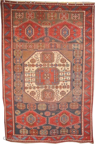 	

Karatchoph Kazak Caucasian circa 1895 antique. Collector's item. Size: 280 x 188 (cm) 9' 2" x 6' 2"  carpet ID: K-3257
Vegetable dyes, the warp and weft threads are 100% wool, the  ...