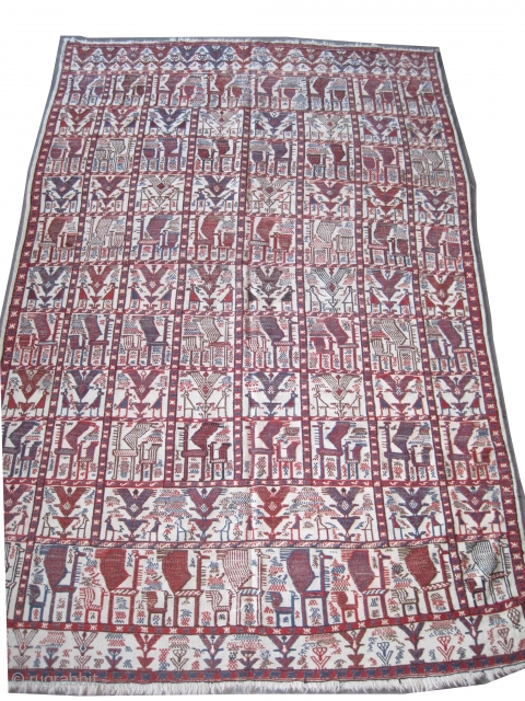  	

Vernneh Caucasian circa 1910 antique. Collector's item, Size: 231 x 150 (cm) 7' 7" x 4' 11"  carpet ID: A-1168
Woven with 100% hand spun wool, all over peacock design, very  ...