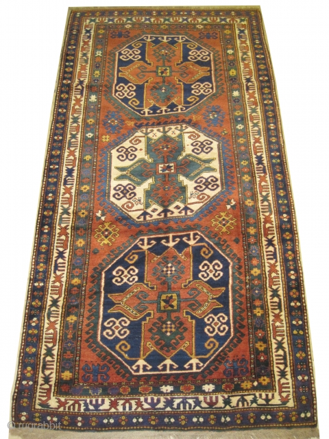 	


Lori-pambak Caucasian knotted circa in 1910 antique, collector's item. 295 x 156 (cm) 9' 8" x 5' 1"  carpet ID: V-62
In perfect condition, high pile, soft, high standard quality and in  ...