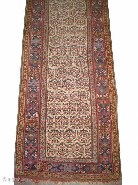 
Louristan Persian circa 1875 antique. Collector's item, Size: 440 x 99 (cm) 14' 5" x 3' 3"  carpet ID: K-5803
the knots are hand spun wool, vegetable dyes, the warp and the  ...