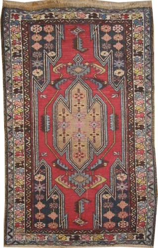 


Noubaran Persian knotted circa in1920 antique, 124 x 77 (cm) 4' 1" x 2' 6"  carpet ID: K-1815
The black knots are oxidized, the knots are hand spun wool, both edges are  ...