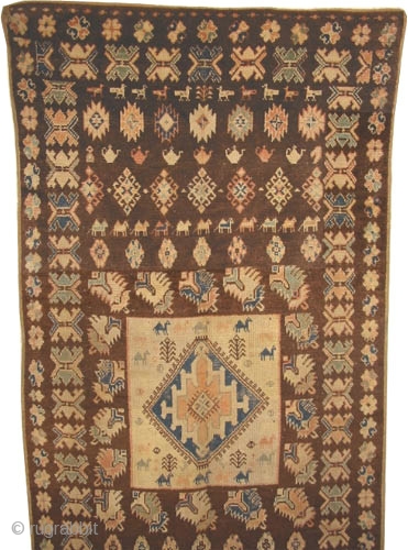 Moroccan carpet, Size: 274 x 131 (cm) 9'  x 4' 4"  carpet ID: K-4609
The knots are hand spun wool, the warp and the weft threads are 100% wool, designed with  ...