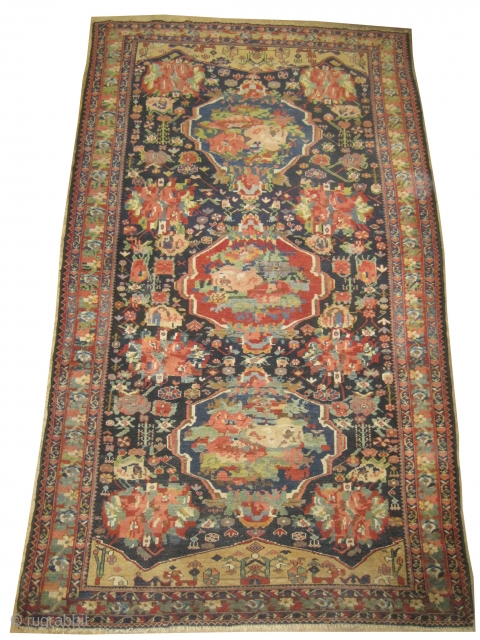Baktiar Ermenibaf Persian, knotted circa in 1910 antique, 292 x 168 (cm) 9' 7" x 5' 6" 
 carpet ID: P-4673
High pile, in perfect condition, very fine knotted, the design has European  ...