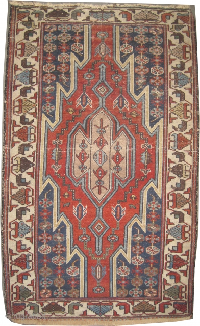 


Noubaran Persian knotted circa in 1922 antique, 126 x 76 (cm) 4' 2" x 2' 6"  carpet ID: K-3001
The black knots are oxidized, the knots are hand spun wool, the center  ...