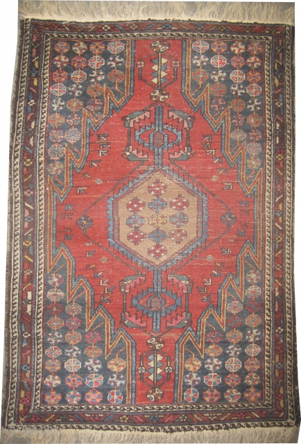 


Noubaran Persian, knotted circa in 1920 antique,  120 x 82 (cm) 3' 11" x 2' 8" 
 carpet ID: K-3667A
The black knots are oxidized, the knots are hand spun wool, the  ...