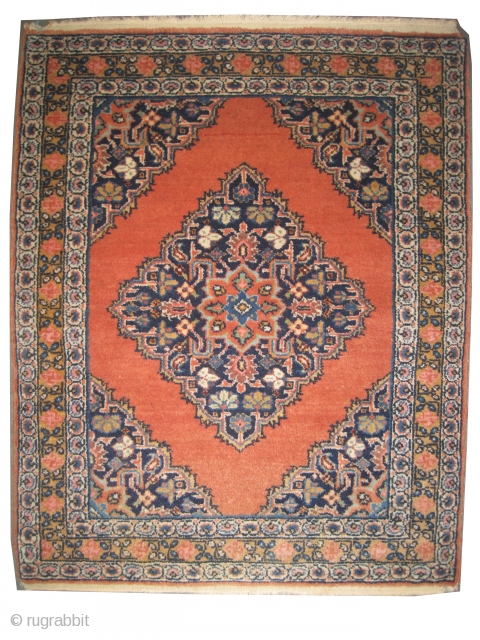 	

Malaier Persian knotted circa in 1910 antique, collector's item,  68 x 55 (cm) 2' 3" x 1' 10"  carpet ID: K-4578
In perfect condition, the knots are hand spun lamb wool,  ...