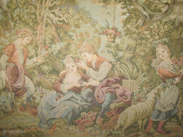  	

European Tapestry, 1930 semi antique. Size: 133 x 120 (cm) 4' 4" x 3' 11"  carpet ID: DB-1
European tapestry / wardrobe, the tapestry's size is 95 x 95 cm,   ...