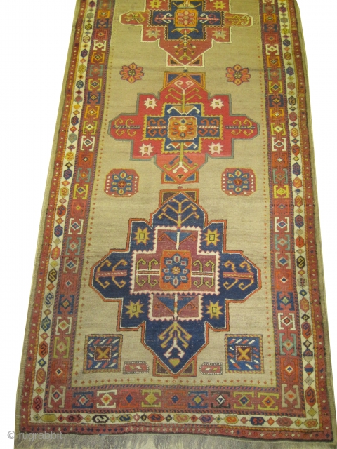 
Serap Persian knotted circa in 1895 antique, 352 x 134 (cm) 11' 6" x 4' 5"  carpet ID: K-1987 
The background is knotted with camel hair, the warp and the weft  ...