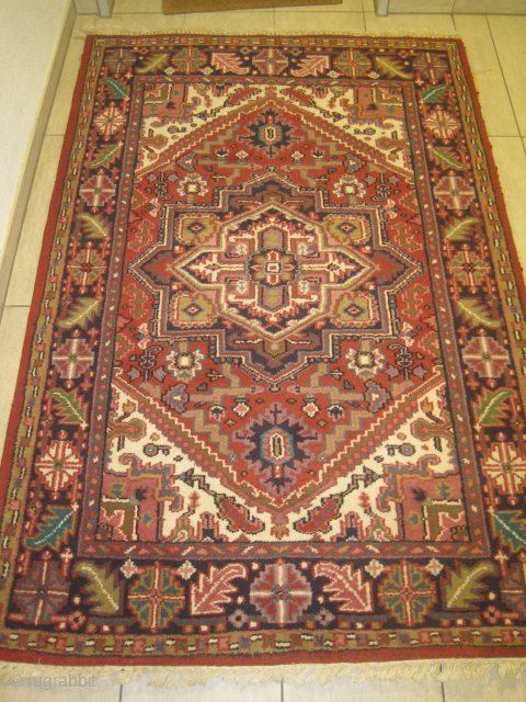Heriz, thick pile, in perfect condition,122 x 188 cm.                        