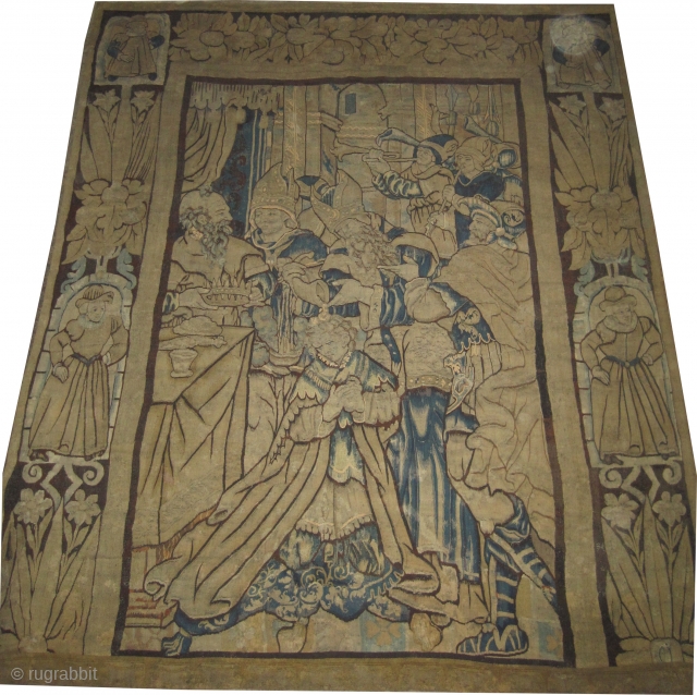 Flanders tapestry, old, 220 x 280 cm, ID: A-967
A fragment of hand woven Flanders tapestry.


                  