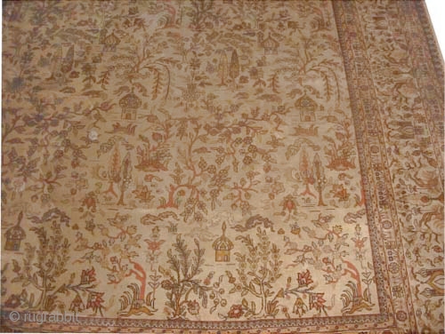 
Tabriz Persian circa 1925 Semi-antique and signed. Size: 533 x 375 (cm) 17' 6" x 12' 4" 
 carpet ID: P-1114
The knots are hand spun lamb wool, high pile, good condition, all  ...
