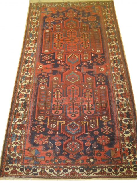 Baktiar Armenibaf Persian, knotted circa in 1910, antique, 162 x 305 cm, carpet ID: DD-37
In good condition, rare design.              