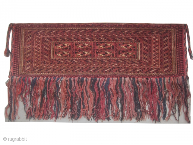 Tekke Boukhara Turkmen, knotted, antique, collectors item, 37 x 121 cm, carpet ID: SRO-2
Very finely knotted, high pile in perfect condition.            