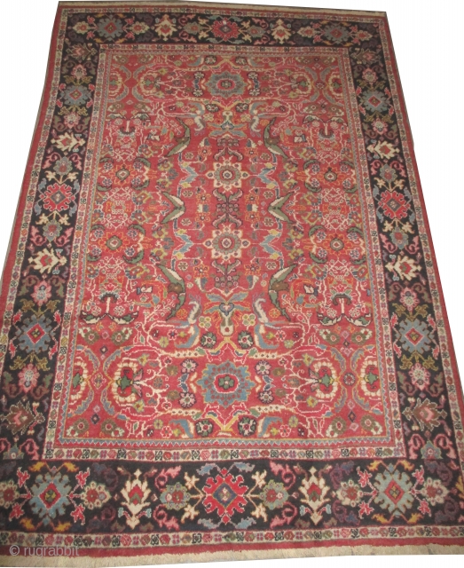 

Mahal Persian, knotted circa in 1931,
 318 x 216 (cm) 10' 5" x 7' 1", carpet ID: P-2802
The black knots are oxidized, the knots are hand spun wool, the background color is  ...