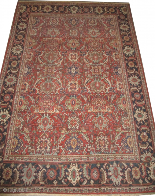 

	

Ziegler-Mahal Persian, knotted circa in 1918 antique, collector's item, 316 x 211 (cm) 10' 4" x 6' 11"  carpet ID: P-5998
The black knots are oxidized, the knots are hand spun wool,  ...