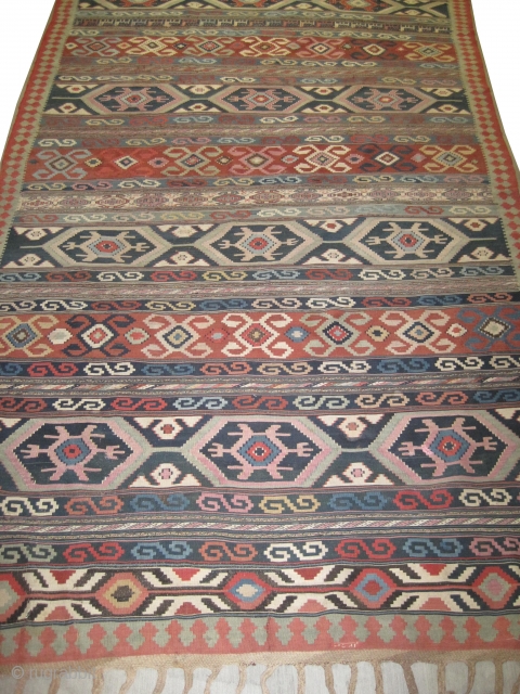 
Shirvan - Palace Caucasian dated three times 1284 = 1867 Antique, collectors item. Size: 400 x 216 (cm) 13' 1" x 7' 1"  carpet ID: LM-11
Designed with animals, certain places are  ...