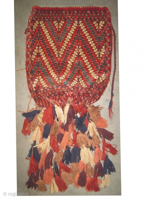 
Okbash Yemouth Turkmen knotted circa 1925 Semi antique, collectors item, 64 x 48 cm, ID: HAB-1
The knots are hand spun lamb wool, finely knotted, high pile, in perfect condition and in its  ...