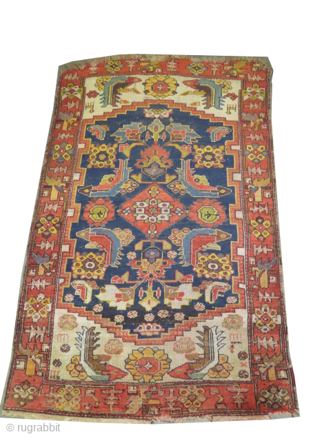 
Farahan Persian, knotted circa 1870, antique, collectors item, 122 x 175 cm, ID: K-5542
The knots, the warp and the weft threads are hand spun wool. Vegetable dyes, the red color is extracted  ...