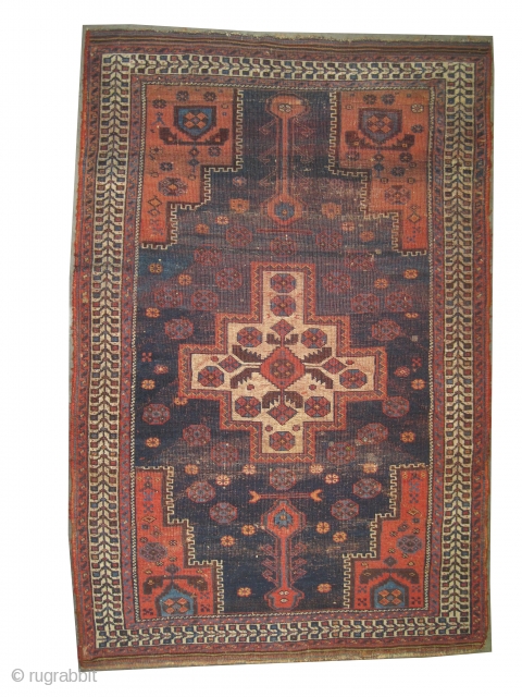 	

Afshar Persian knotted circa in 1910 antique, 170 x 113 (cm) 5' 7" x 3' 8"  carpet ID: K-5623
The knots, the warp and the weft threads are hand spun wool. The  ...