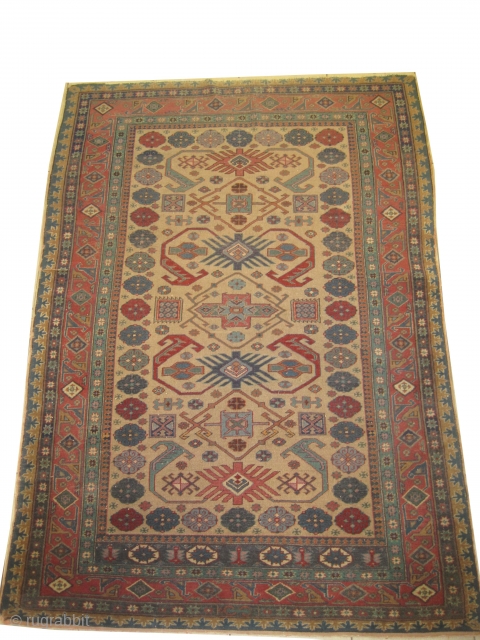 
Kayseri Turkish, knotted circa 1940. 170 x 120 cm, ID: ARR-1
The knots are hand spun wool, the selvages are woven on two lines, the background color is beige, allover Dagstan design, the  ...