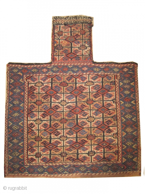 Namakdar Soumak Caucasian 1890, antique, CarpetID: A-752. Size: 67 x 55 (cm) 2' 2" x 1' 10" feet. 
Collector's item, vegetable dyes, hand spun wool, woven with two different technique flat and  ...