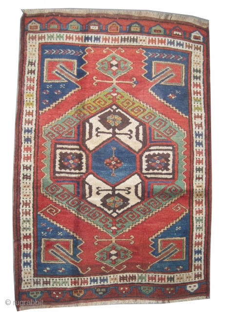 
Karapinar Turkish antique, 1905, Collector's item, the size is: 177 x 122 (cm) 5' 10" x 4' feet, CarpetID: K-4625, vegetable dyes, the black color is oxidized, the knots are hand spun  ...